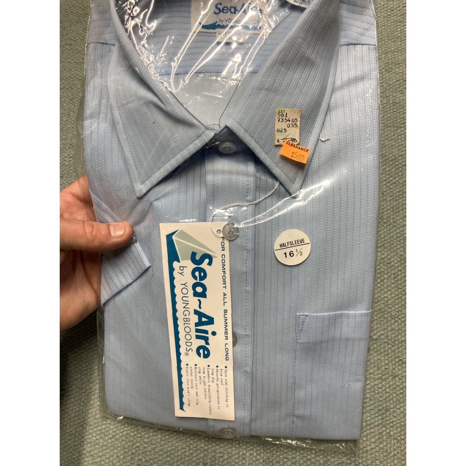 Vintage VINTAGE Youngbloods Button-Up Shirt Striped Western Men’s 16 1/2 NWT Sea Aire Button Shirt Size US L / EU 52-54 / 3 - 4 Thumbnail