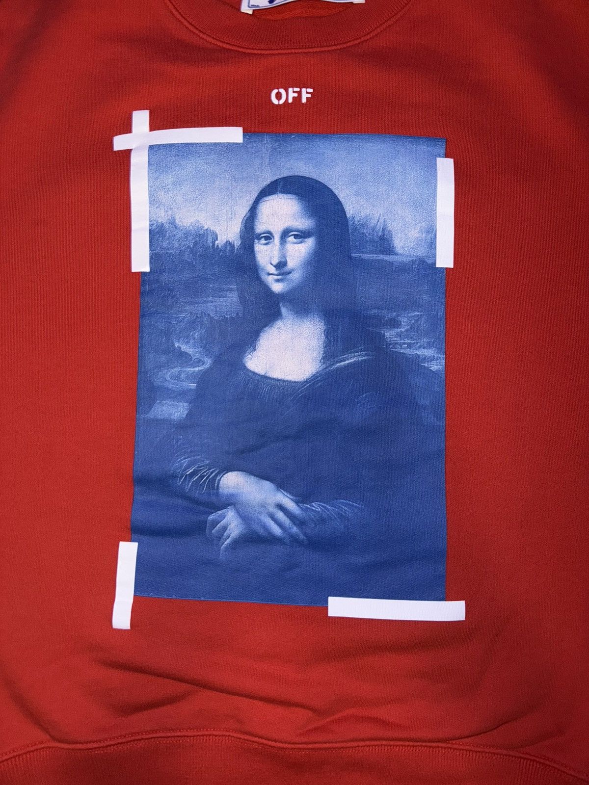Off-White Off White Mona Lisa Red Crewneck Size US S / EU 44-46 / 1 - 9 Thumbnail