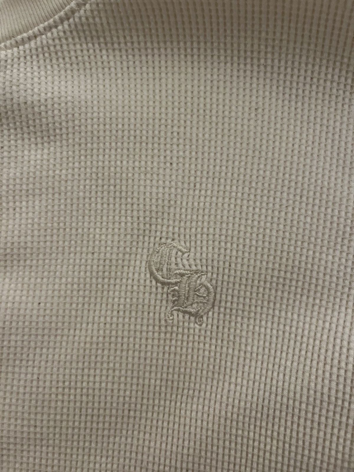 Chrome Hearts 🚨🚨SOLD🚨🚨— Chrome Hearts Waffle Henley Longsleeve Size US XXL / EU 58 / 5 - 2 Thumbnail