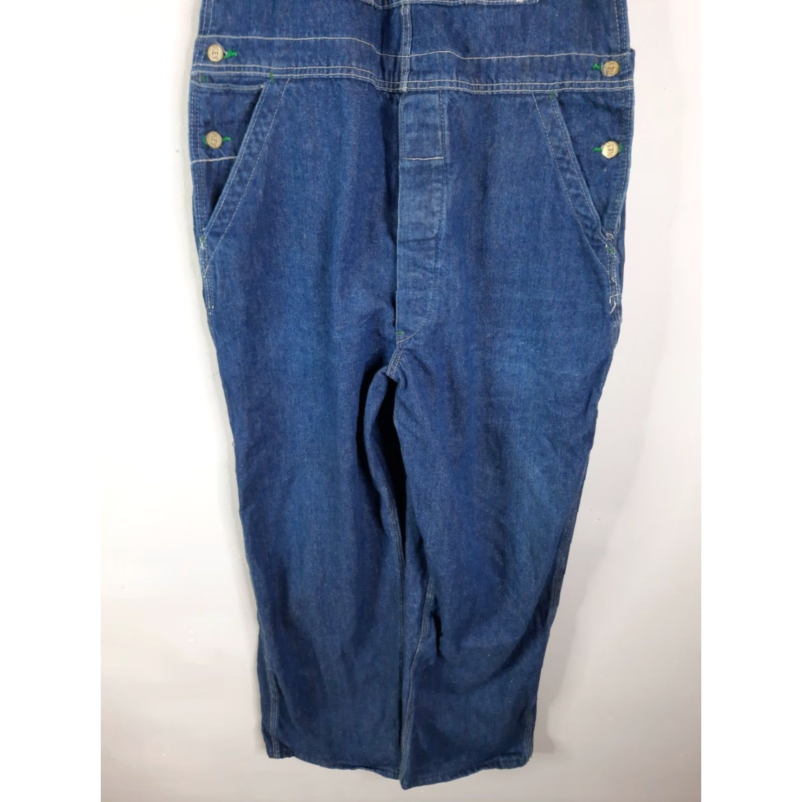 Vintage VINTAGE Key Imperial Work Farm Hipster Trucker Bib Overalls Mens 40x30 Denim Size US 40 / EU 56 - 4 Thumbnail