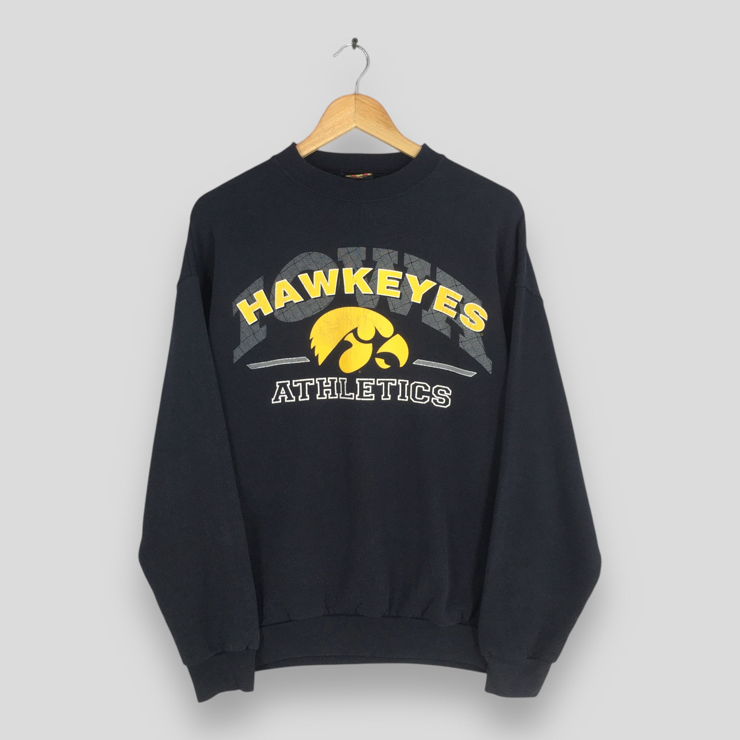NCAA Vintage Iowa Hawkeyes NCAA Black Sweatshirt Large Size US L / EU 52-54 / 3 - 1 Thumbnail