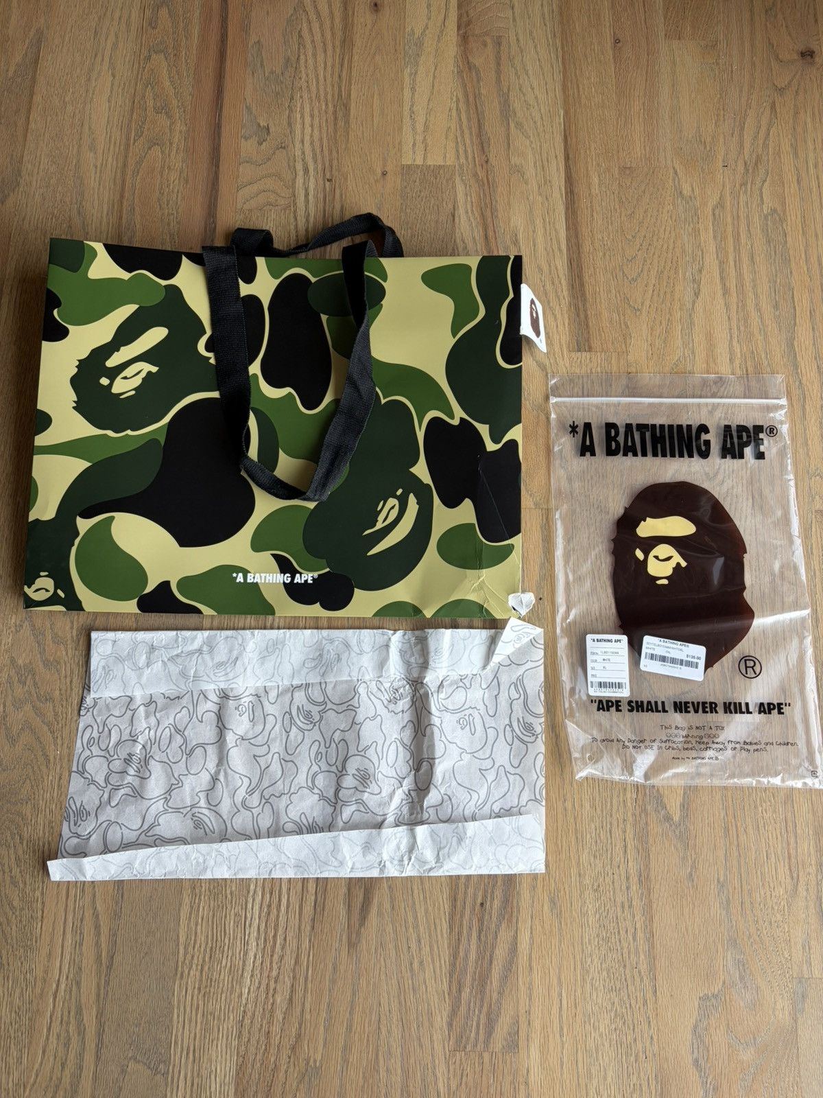 Bape Bape Japanese Cloud Camo College Tee Size XL Size US XL / EU 56 / 4 - 6 Thumbnail