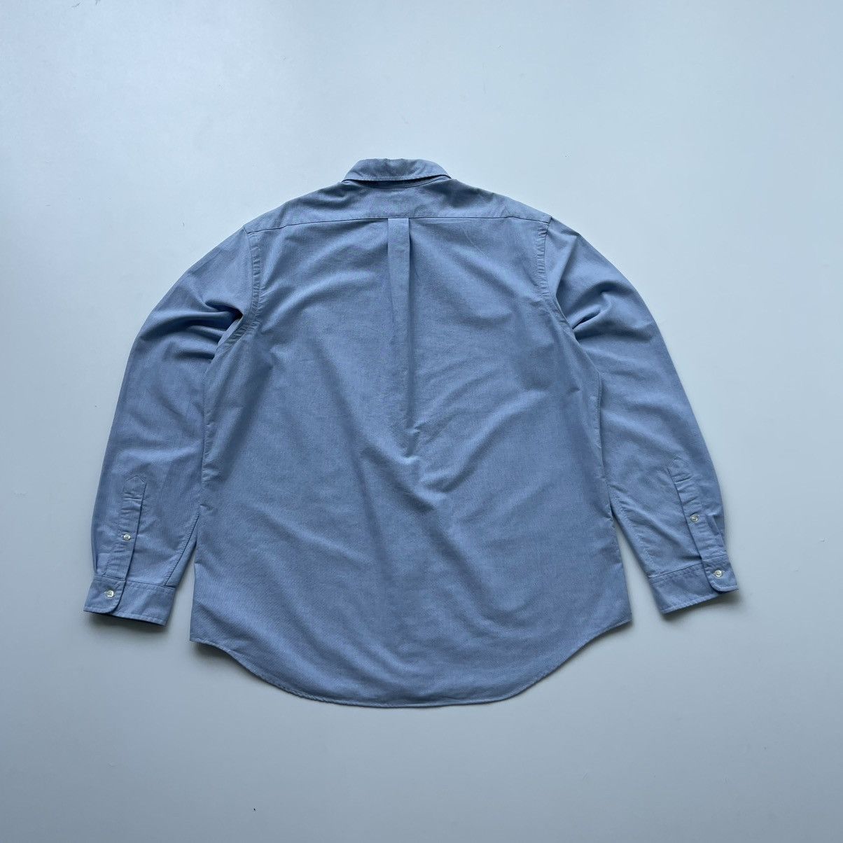 Polo Ralph Lauren × Ralph Lauren Ralph Lauren Bear Logo Oxford Cotton Button Ups Shirt Blue Size US XXL / EU 58 / 5 - 3 Thumbnail