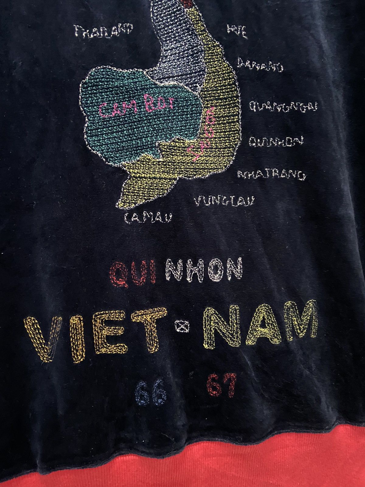 Aldies ALDIES QUI NHON VIETNAM WAR 66-67 VELVET SUKAJAN SWEATER Size US S / EU 44-46 / 1 - 10 Thumbnail