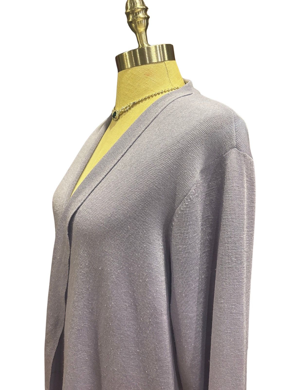 Anne Klein Women’s lilac open Cardigan.wt1112 Size M / US 6-8 / IT 42-44 - 4 Thumbnail