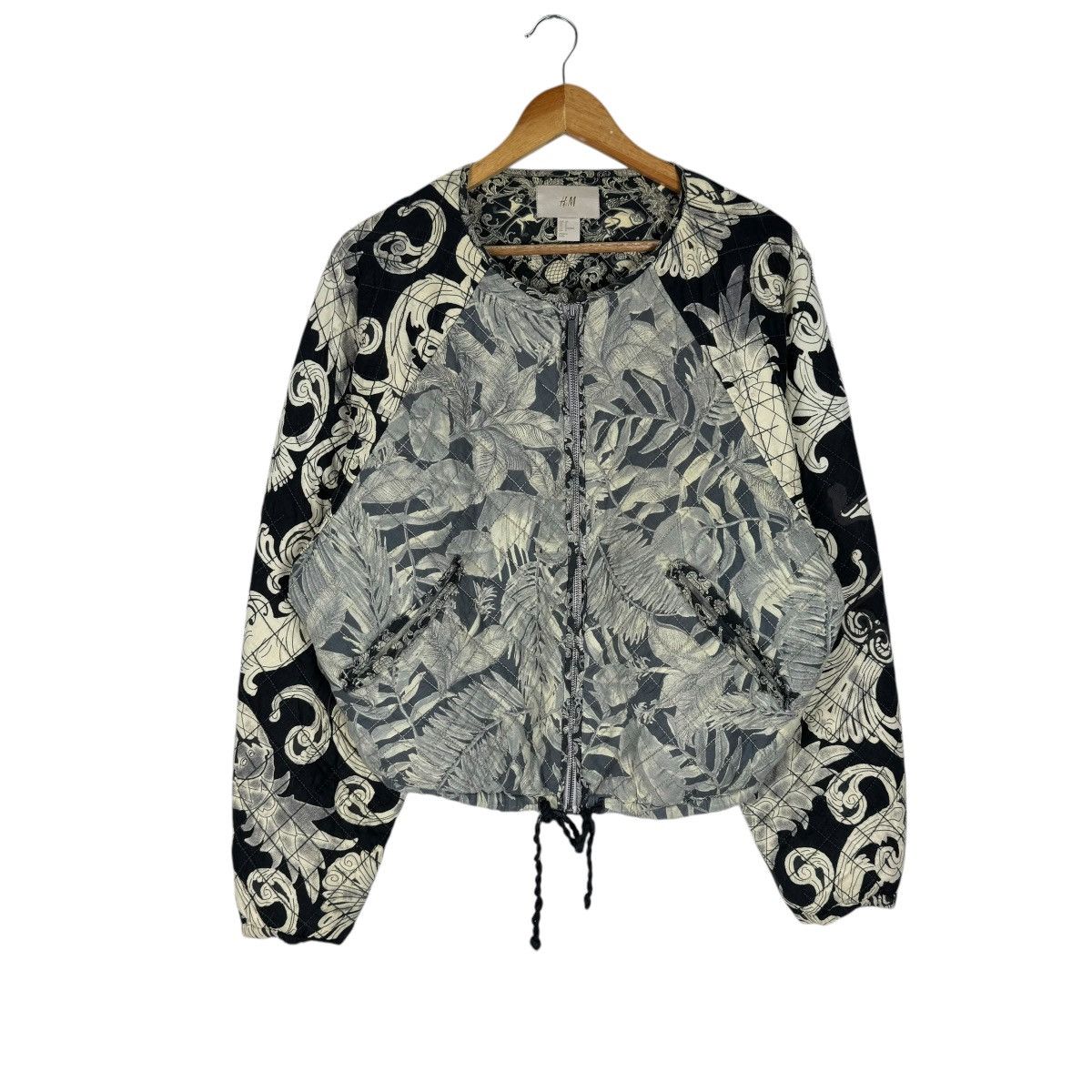 H&M ☀️H&M POP ART CROPPED BOMBER JACKET Size M / US 6-8 / IT 42-44 - 2 Thumbnail