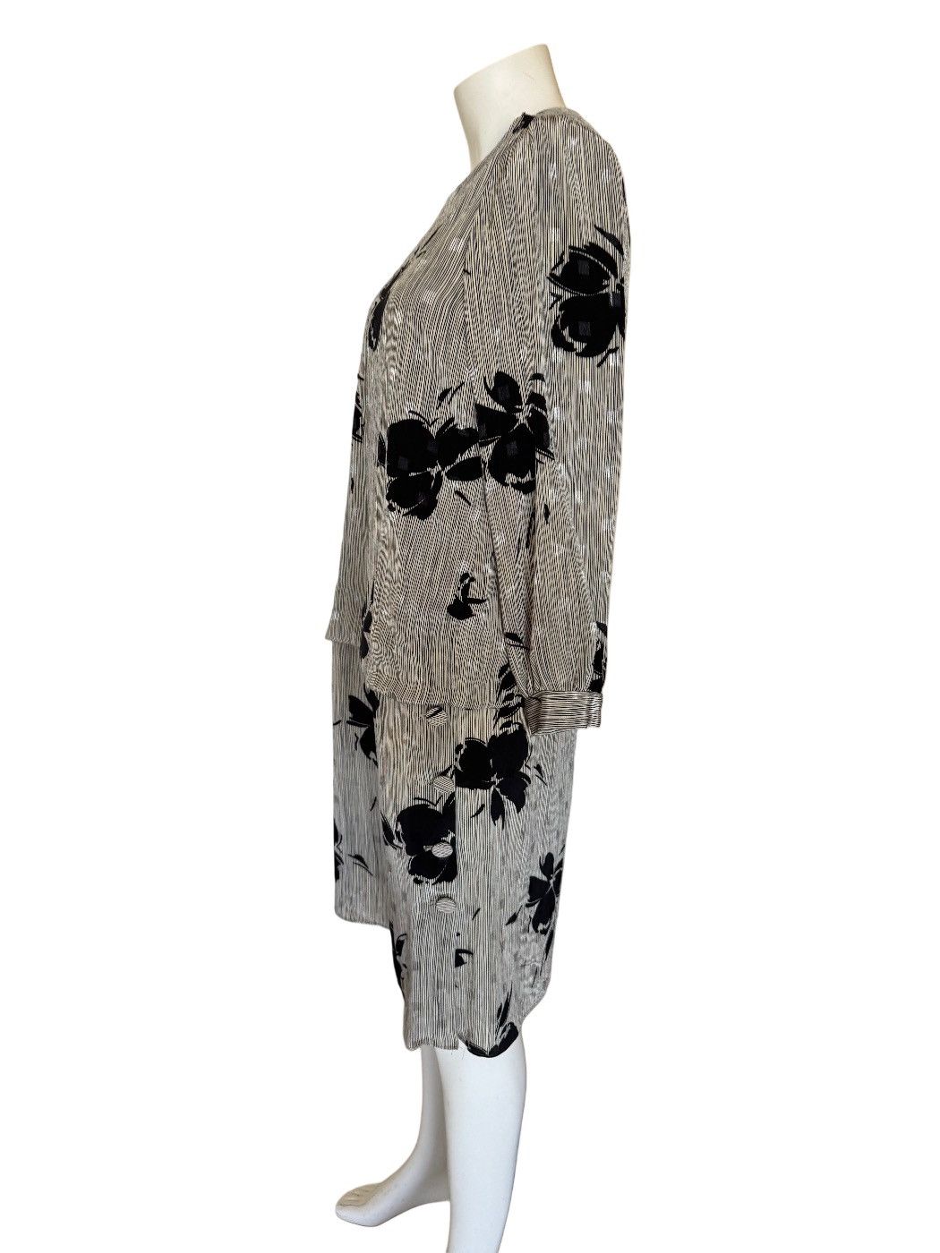 Other Maree L Vintage dress Jamaica grey black midi tiered long Size M / US 6-8 / IT 42-44 - 3 Thumbnail
