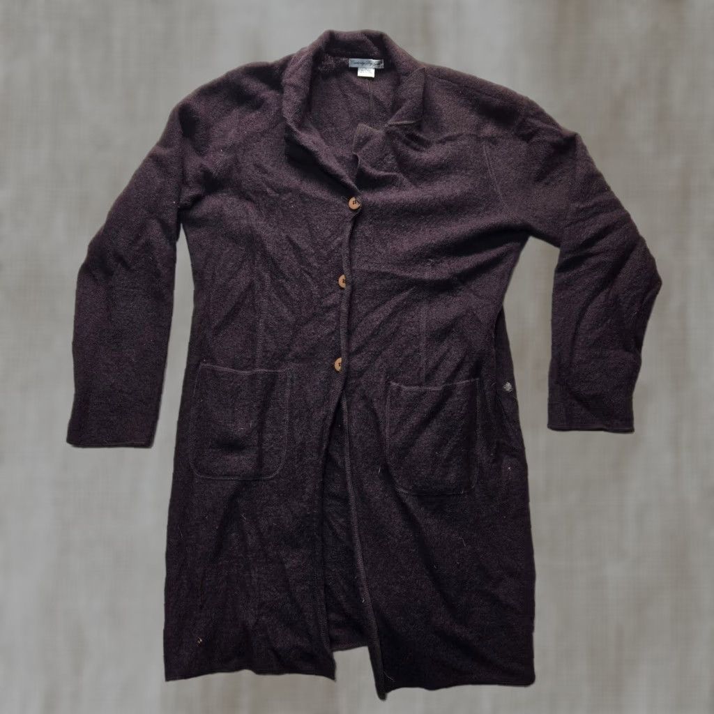 Vintage VINTAGE Cambridge Dry Goods Cardigan Shirt Women Large 100% Wool Brown Long Sleeve 3 Button Bell Sleeve Cardigan Mens Womens Girls not applicable Size L / US 10 / IT 46 - 1 Thumbnail