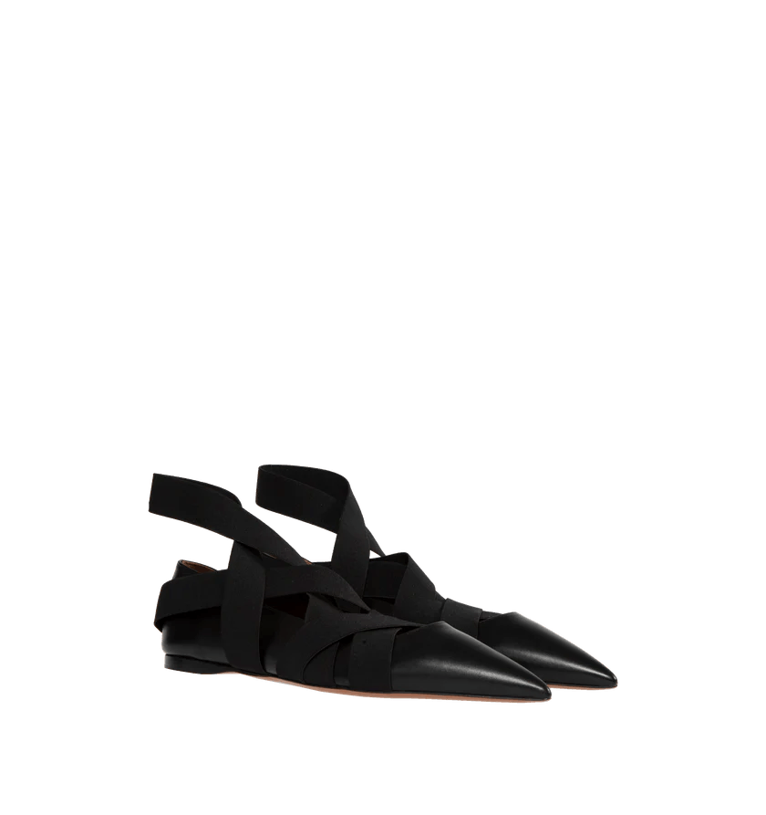 Alaia o1h1sh10624 Flat in Black Size US 7 / IT 37 - 2 Thumbnail
