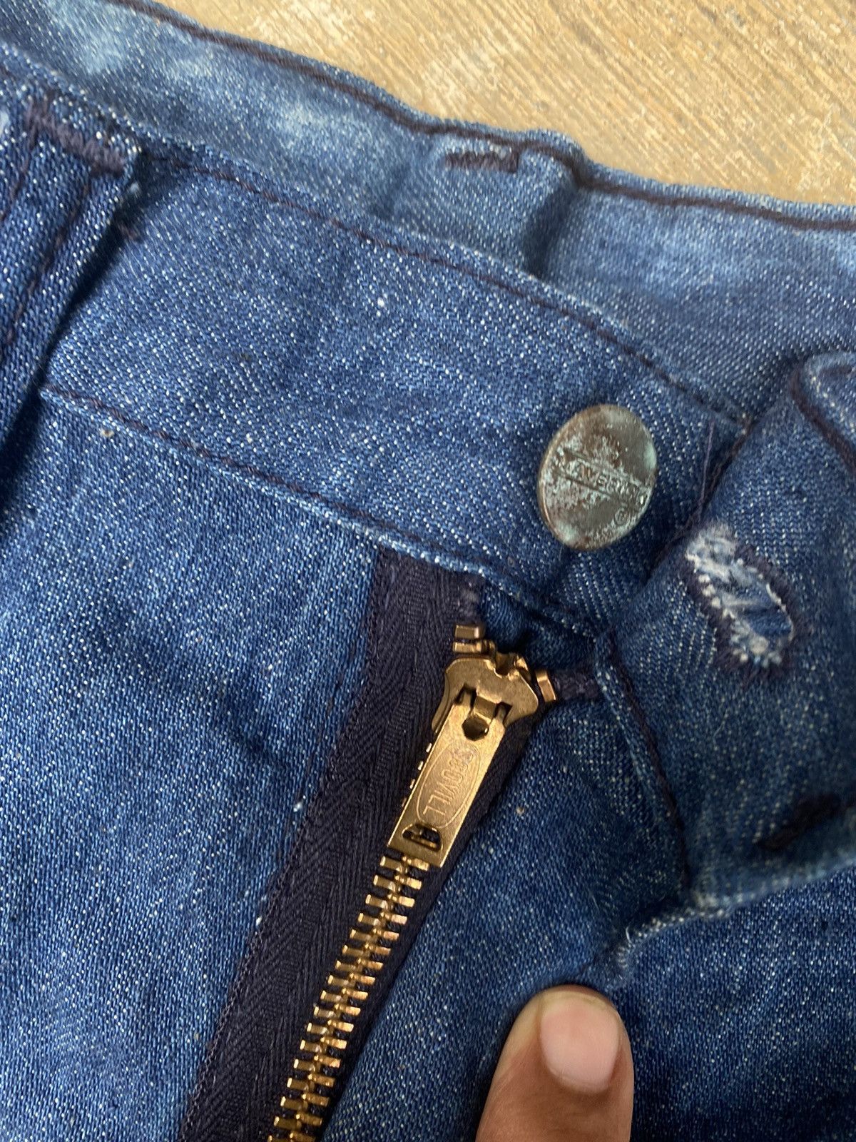 Vintage Vintage Maverick Flare Denim Size 27" / US 4 / IT 40 - 7 Thumbnail