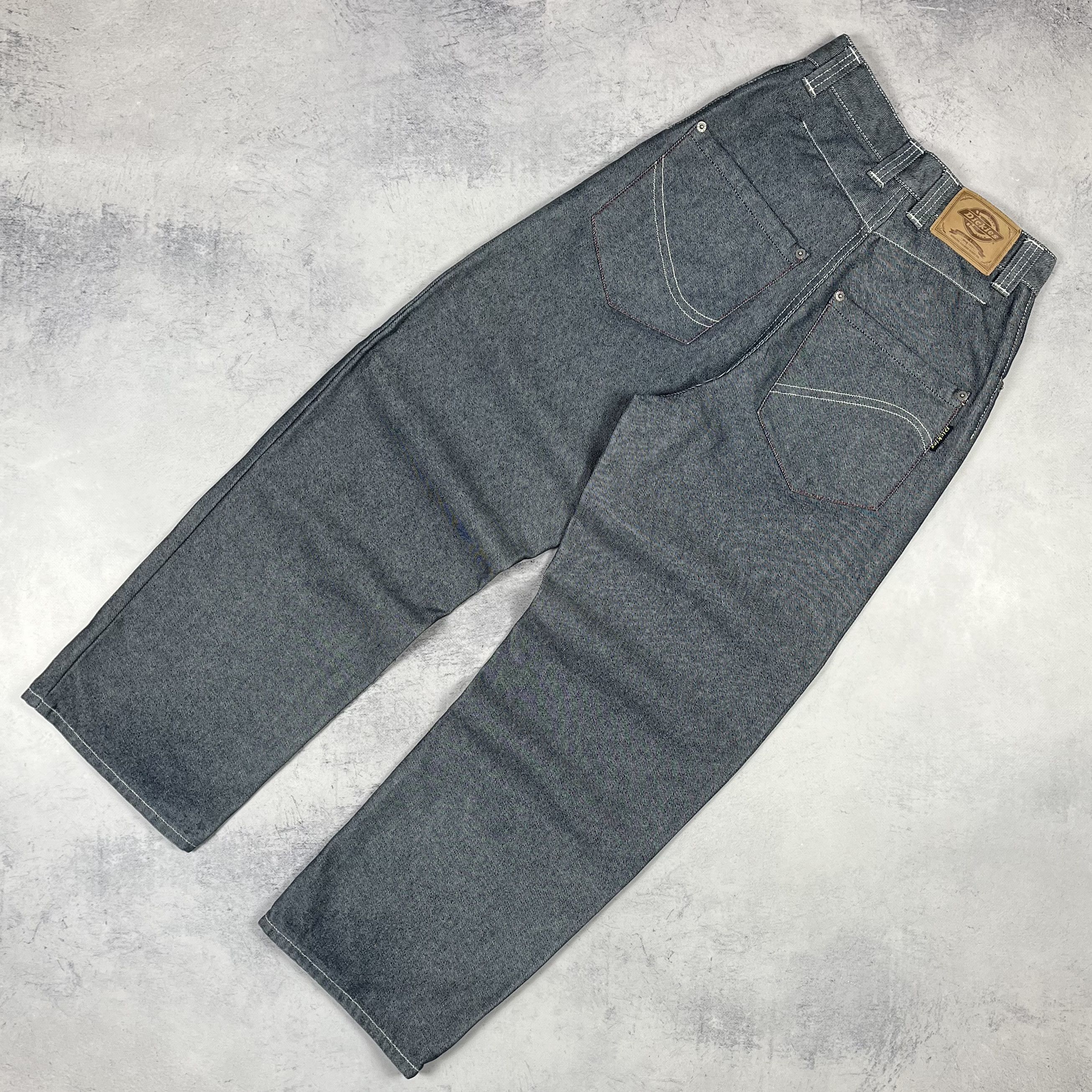 Dickies Vintage Dickies Baggy Silver Blue Pants Jeans 90’s Size US 26 / EU 42 - 1 Thumbnail