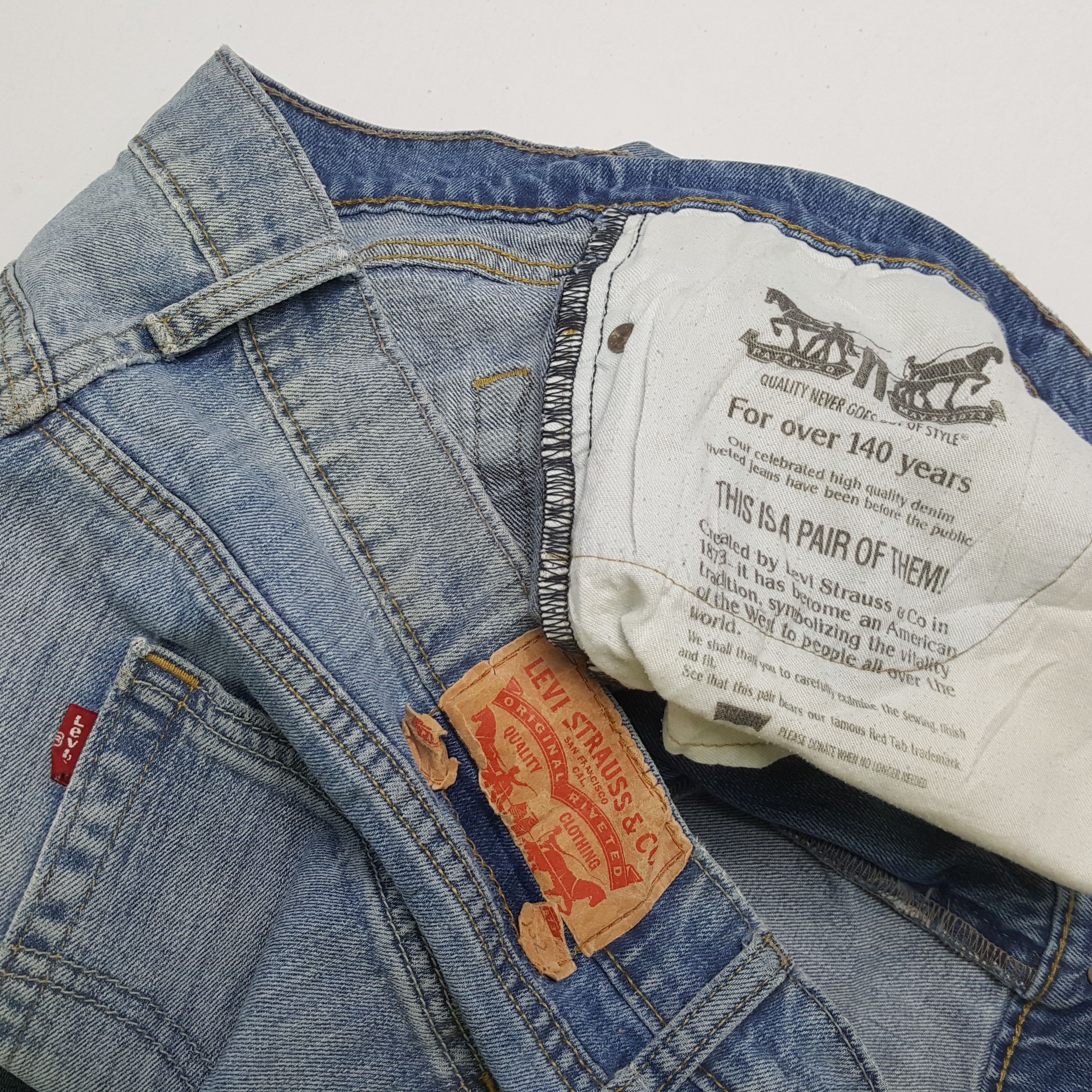 Levi's × Vintage LEVIS Jeans Daily Style Streetwear Distressed Size US 36 / EU 52 - 14 Thumbnail