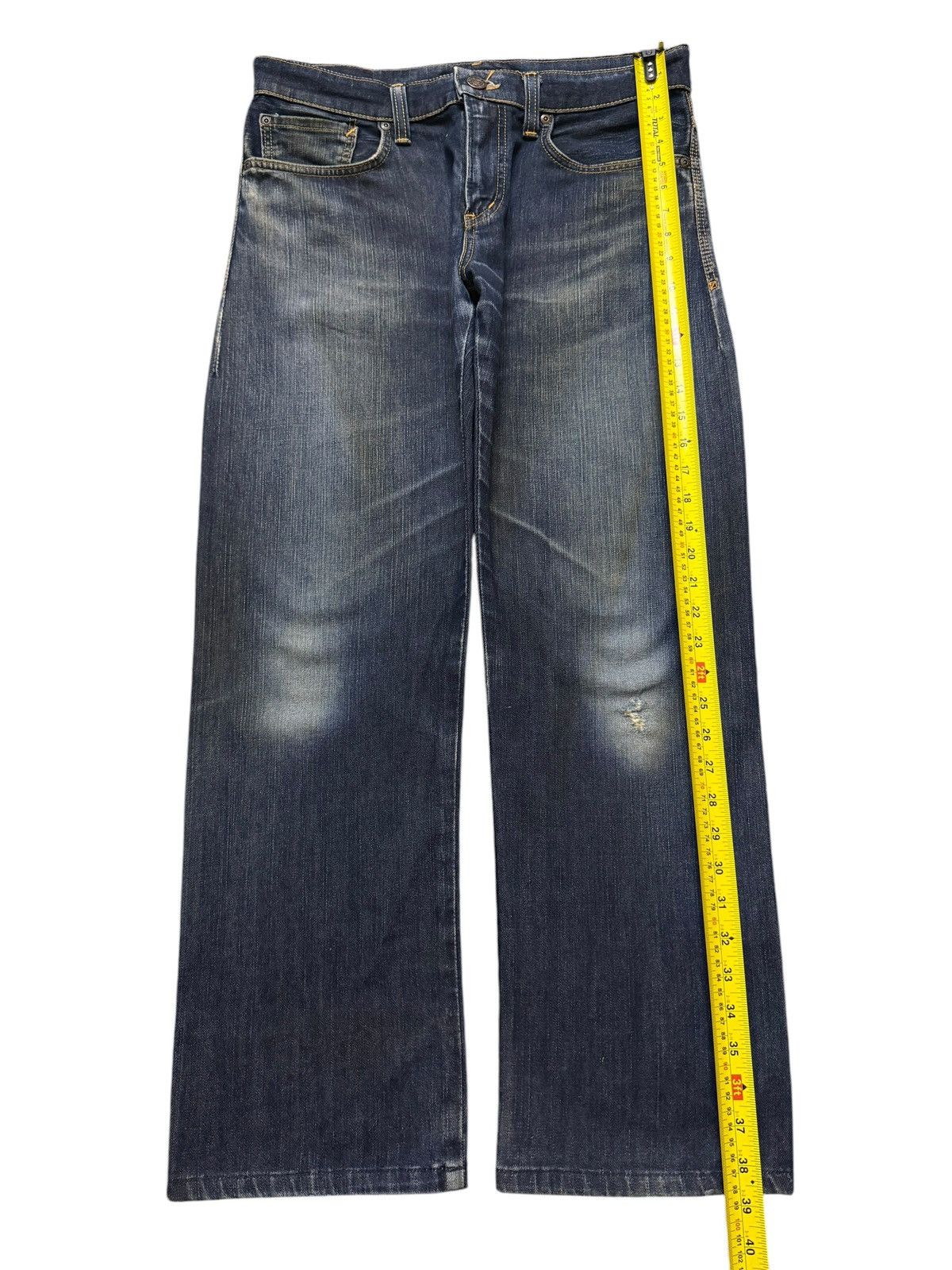 Edwin Vintage 90s Japan Edwin Blue Faded Wash Relaxed Loose Jeans Size US 32 / EU 48 - 10 Thumbnail