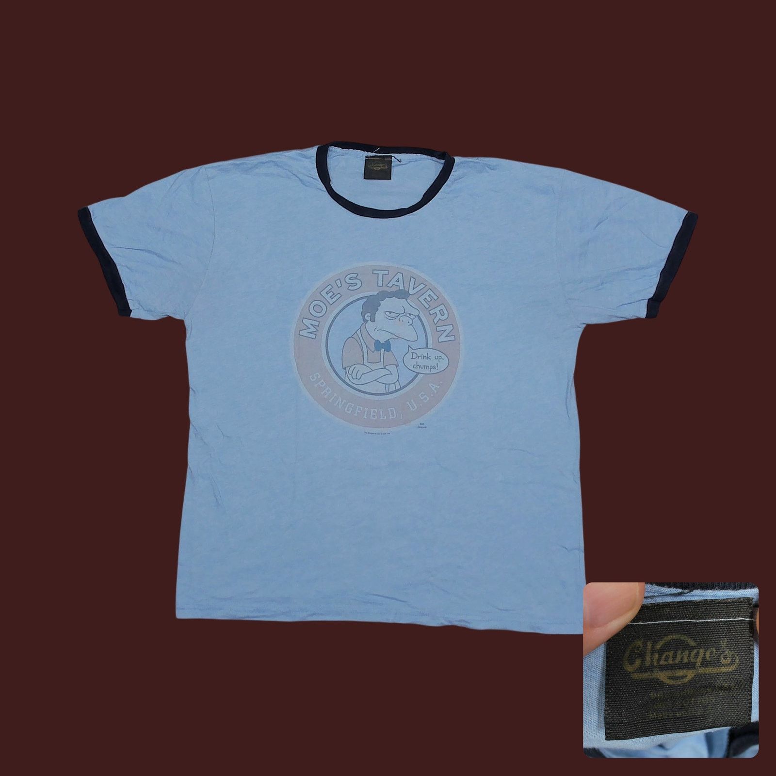 Changes Changes x The Simpsons VTG 2005 Moe's Tavern Ringer Tee XL Size US XL / EU 56 / 4 - 1 Thumbnail