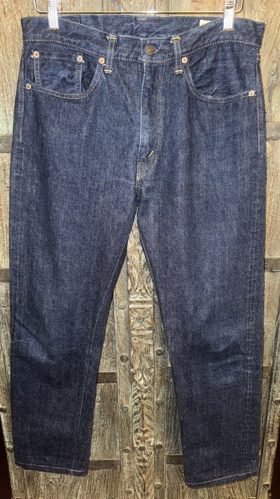 Orslow 107 Ivy Fit Indigo Selvedge Denim Jeans Size US 33 - 1 Thumbnail