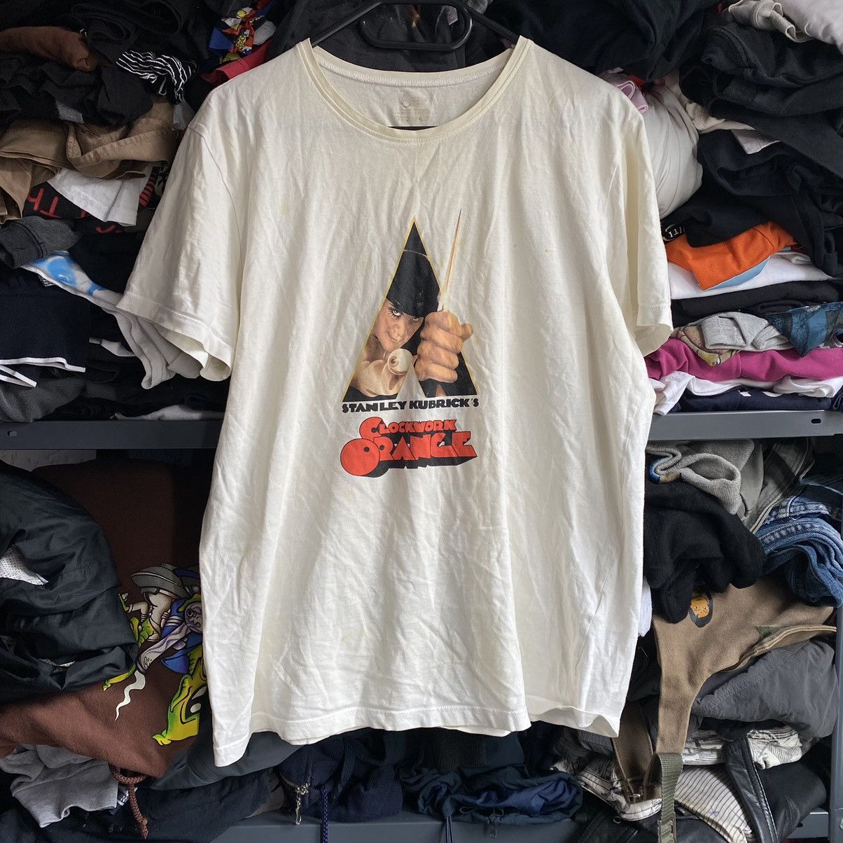 Vintage CLOCKWORK ORANGE STANLEY KUBRICKS USED T SHIRT Size US M / EU 48-50 / 2 - 1 Thumbnail