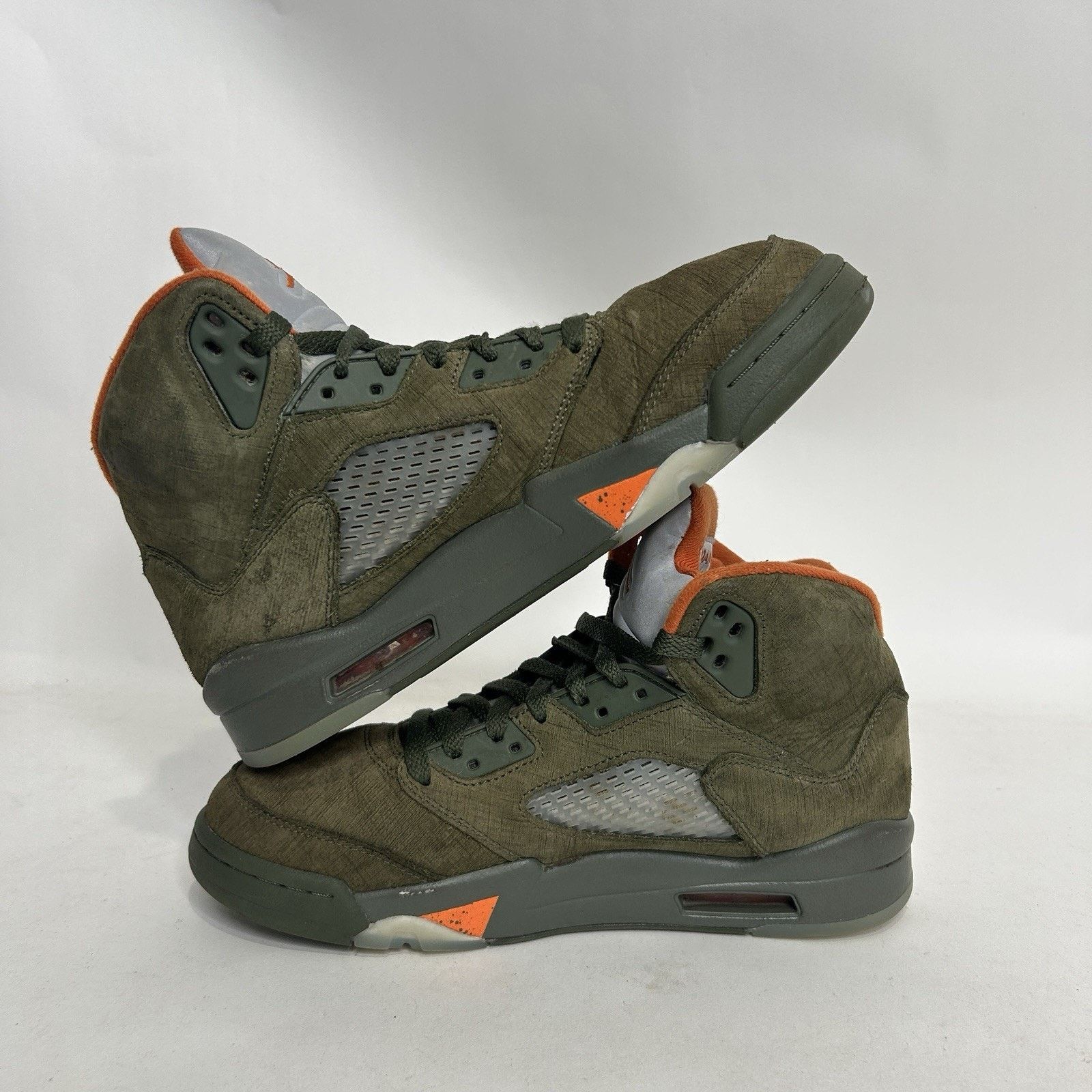 Jordan Brand Nike Air Jordan 5 Retro OG “Olive/Green Orange Grey” Size US 8.5 / EU 41-42 - 3 Thumbnail