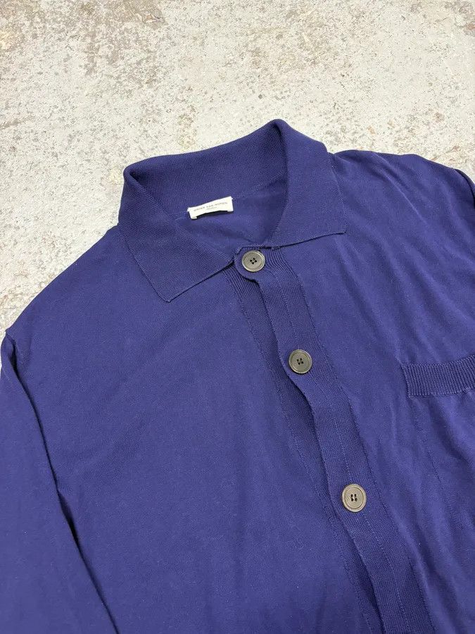 Dries Van Noten Dries Van Noten Blue Minimalist Cardigan Size US L / EU 52-54 / 3 - 5 Thumbnail