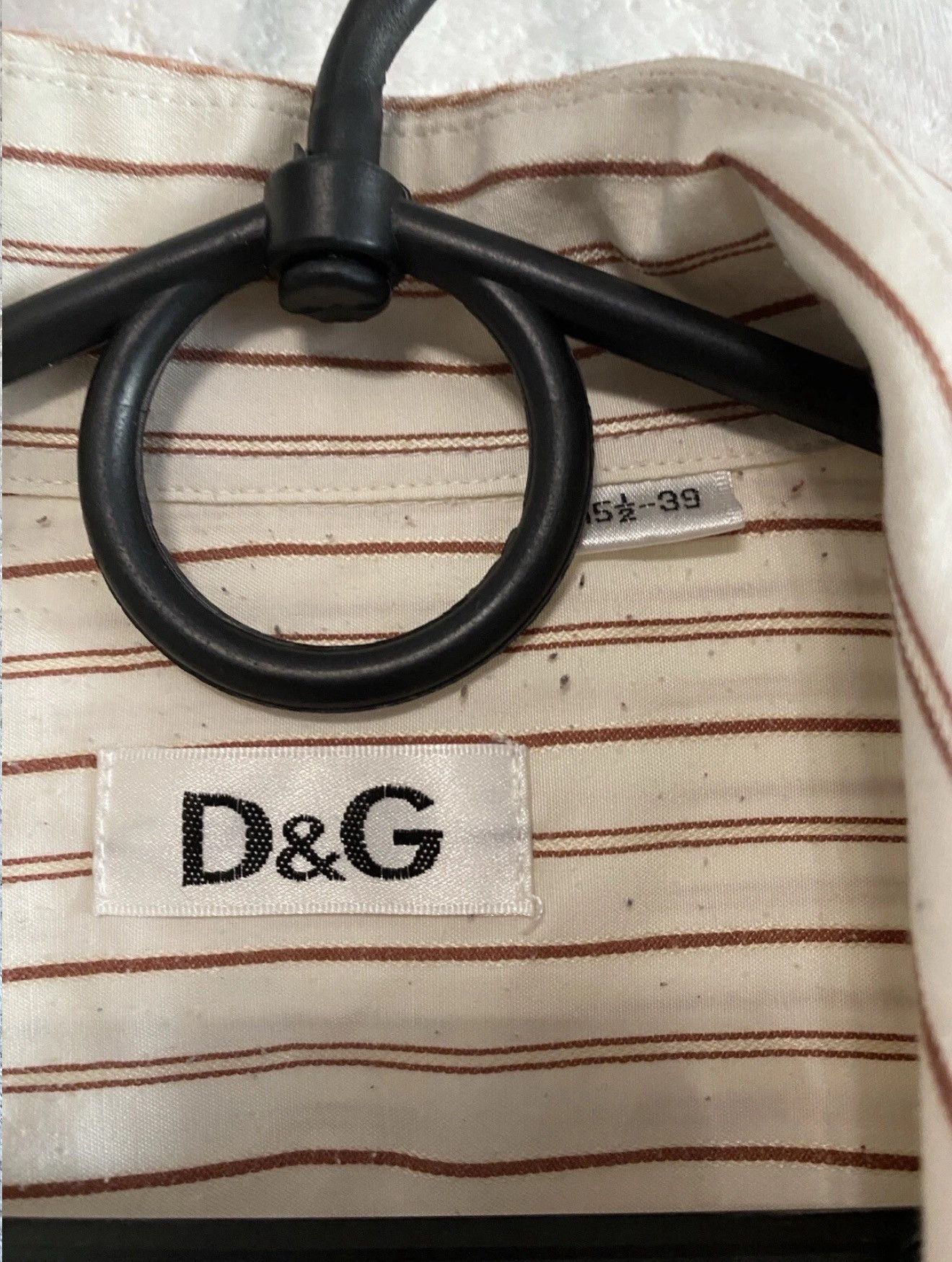Dolce & Gabbana Vintage Dolce Gabbana Striped Shirt Vintage Sz M Size US M / EU 48-50 / 2 - 2 Thumbnail
