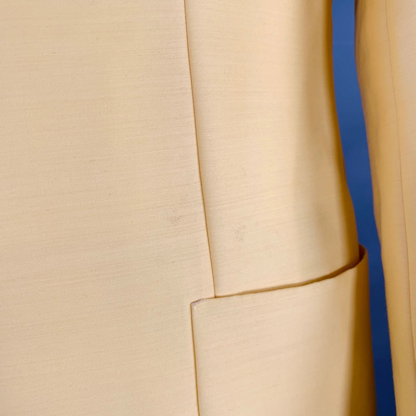 Lanvin LANVIN Size 42 Yellow Wool Silk Notch Lapel Sport Coat Size 42R - 7 Thumbnail