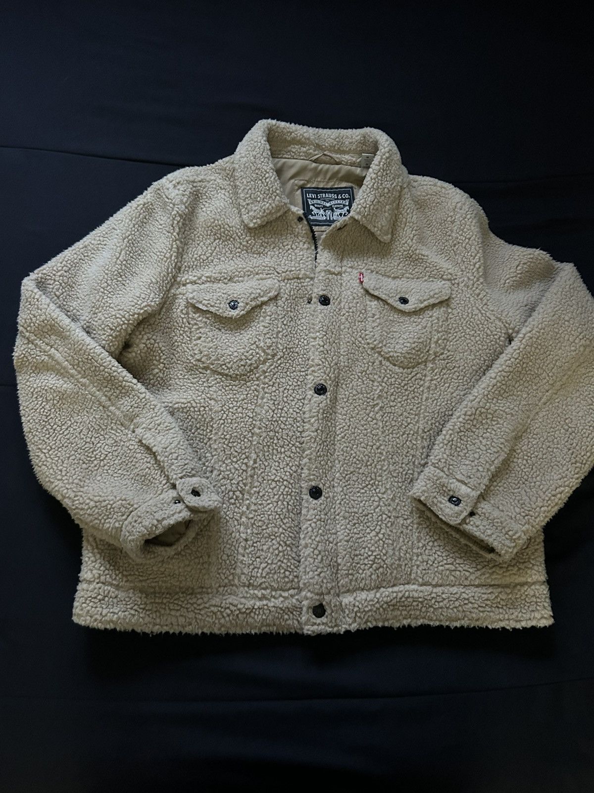 Levi's Levi’s Zip Up Teddy Jacket Size US M / EU 48-50 / 2 - 1 Thumbnail
