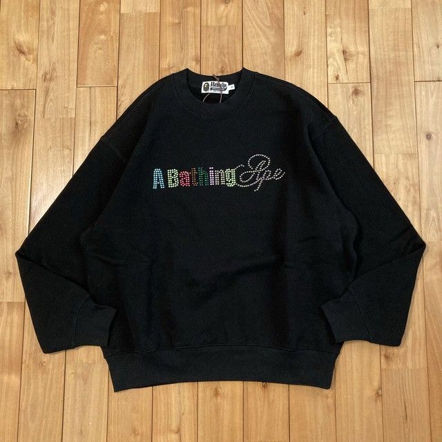 Bape BAPE LOGO RHINESTONE RELAXED FIT CREWNECK Sweat shirt APE Size US S / EU 44-46 / 1 - 2 Thumbnail