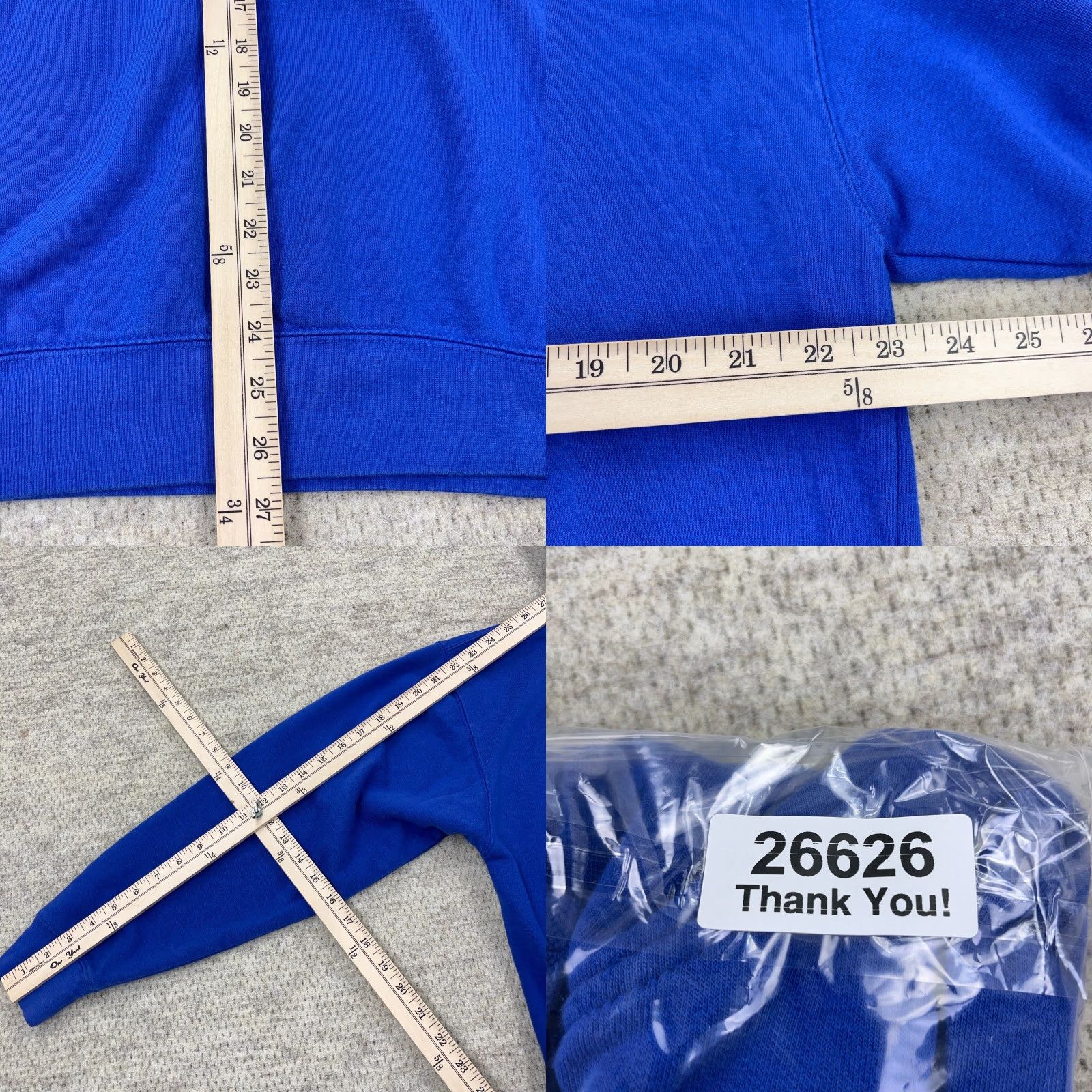 Nike Nike Hoodie Men L Large Royal Blue Sweatshirt Swoosh Cotton Adult Size US L / EU 52-54 / 3 - 8 Thumbnail