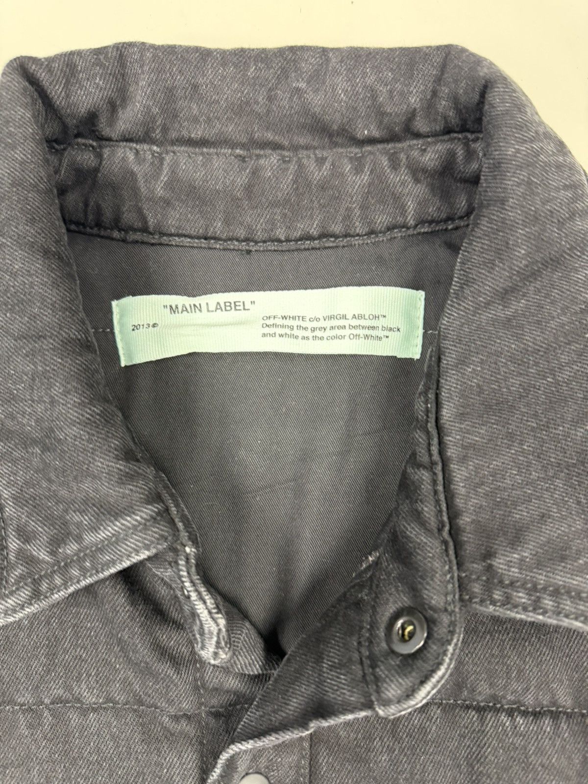 Off-White Off-White Denim Puffer Shirt Size US M / EU 48-50 / 2 - 4 Thumbnail