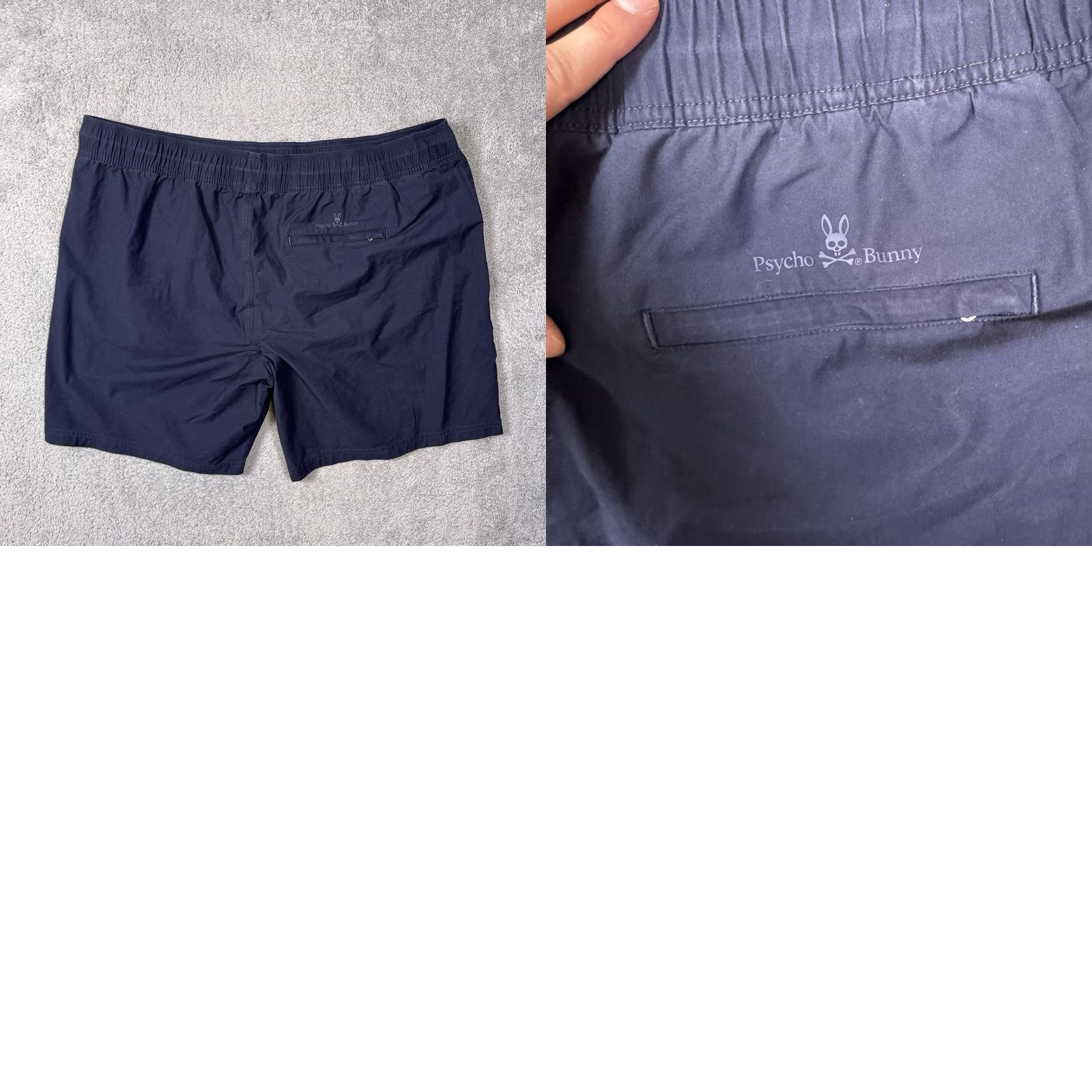 Psycho Bunny Psycho Bunny Shorts Mens 3XL XXXL Chino Board Lounge Drawstring Skull Logo Blue Size US 39 - 9 Thumbnail