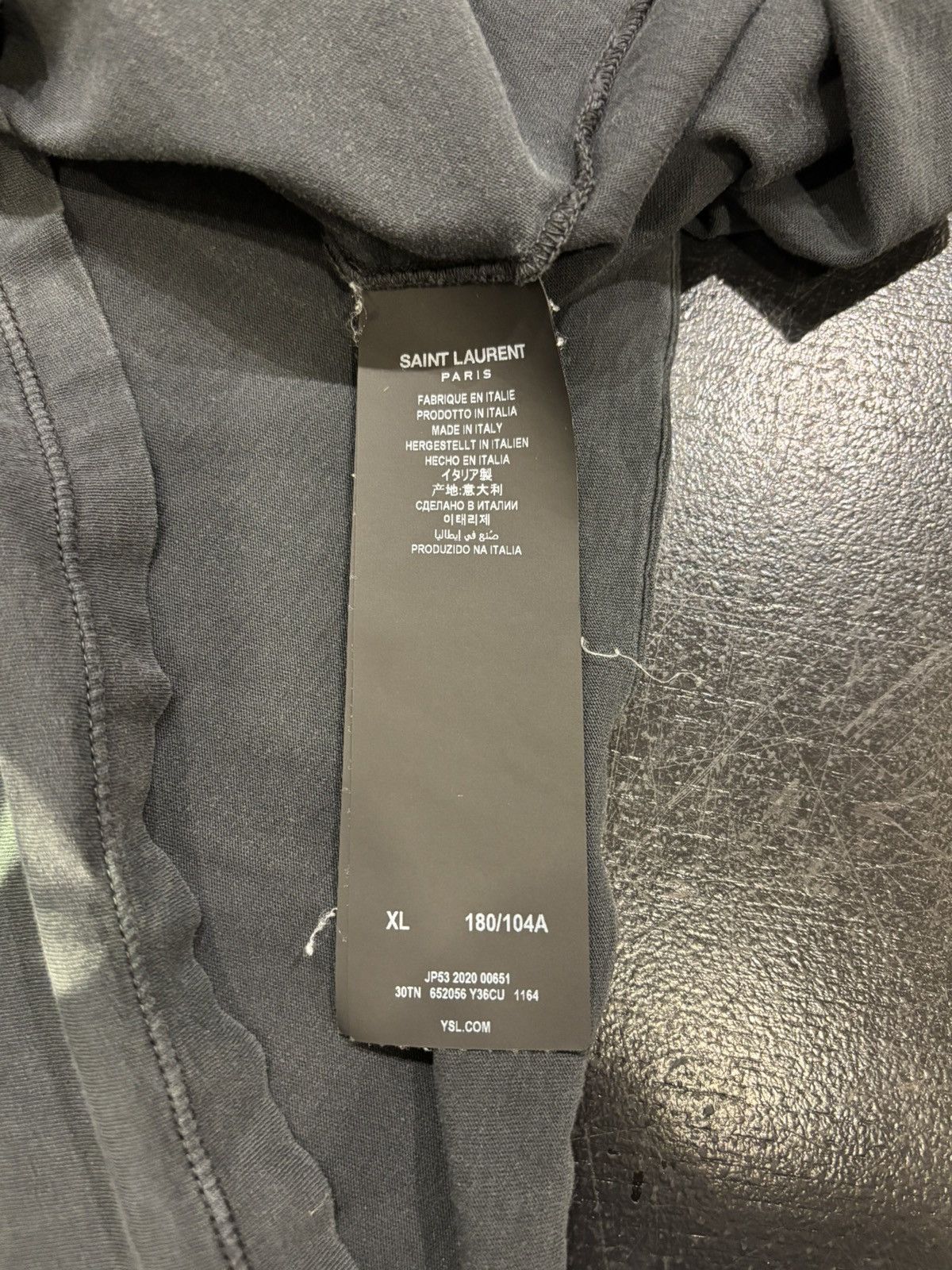 Saint Laurent Paris Saint Laurent Paris Archive Logo Tie Dye Tee Size US XL / EU 56 / 4 - 4 Thumbnail