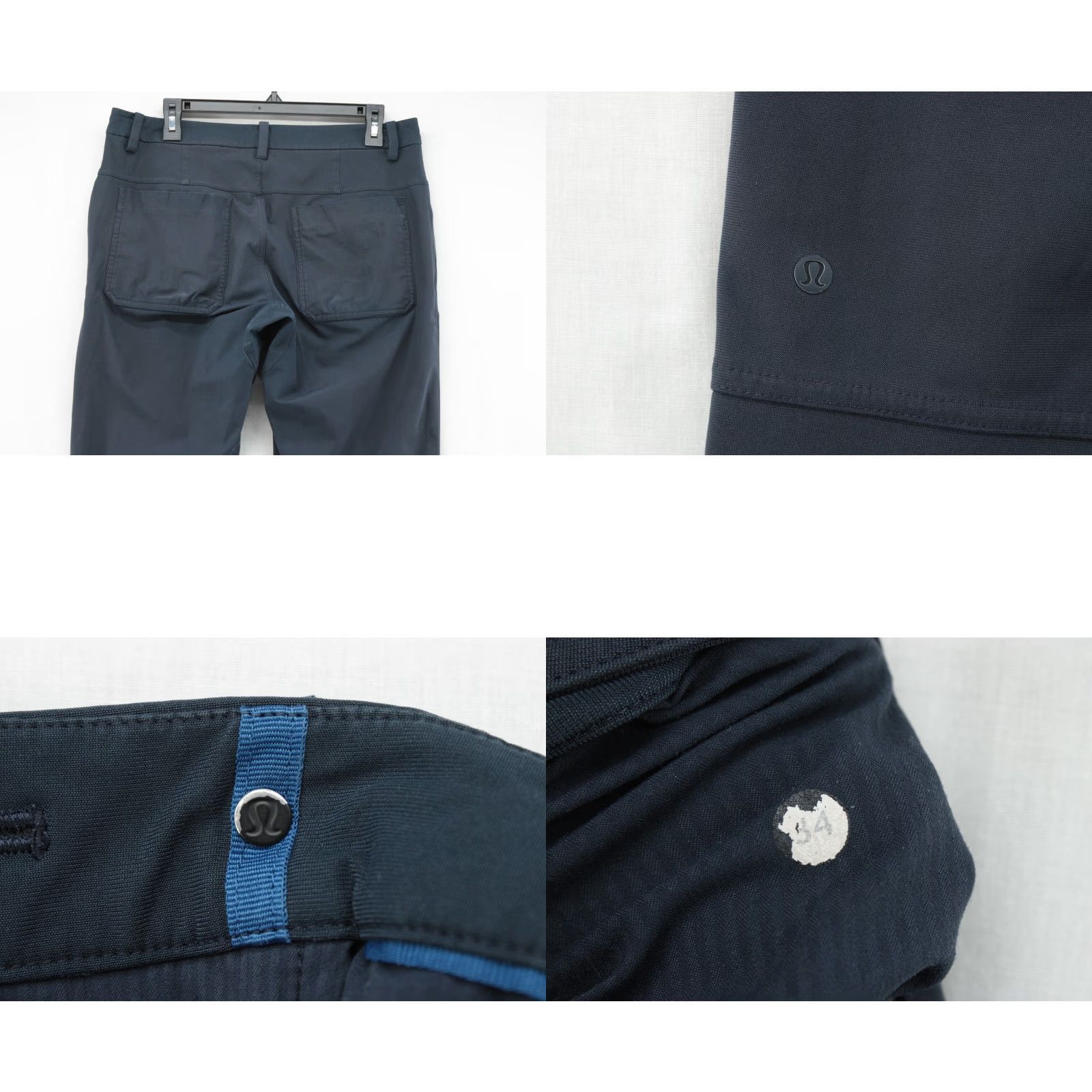 Lululemon Lululemon Pants Men's 33X30 Blue Chino Performance Classic Fit Stretch Size US 33 - 8 Thumbnail