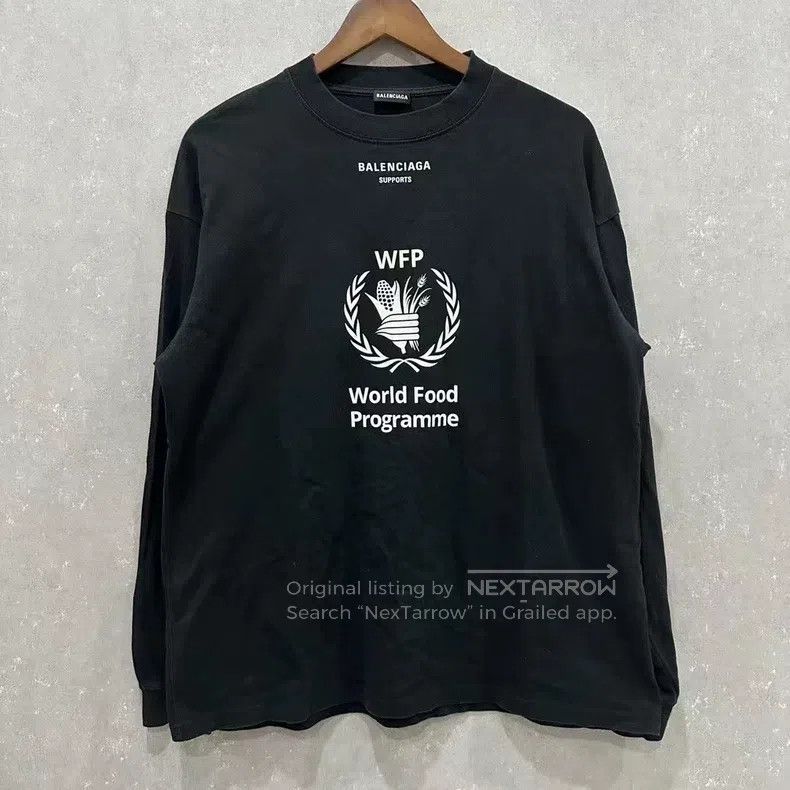 Balenciaga Balenciaga Black Food Agency Long Sleeve Hoodie Size US XS / EU 42 / 0 - 1 Thumbnail