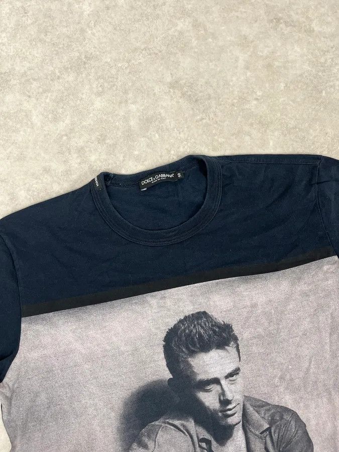 Dolce & Gabbana 2000s Dolce & Gabbana James Dean Navy T-Shirt Size US M / EU 48-50 / 2 - 5 Thumbnail