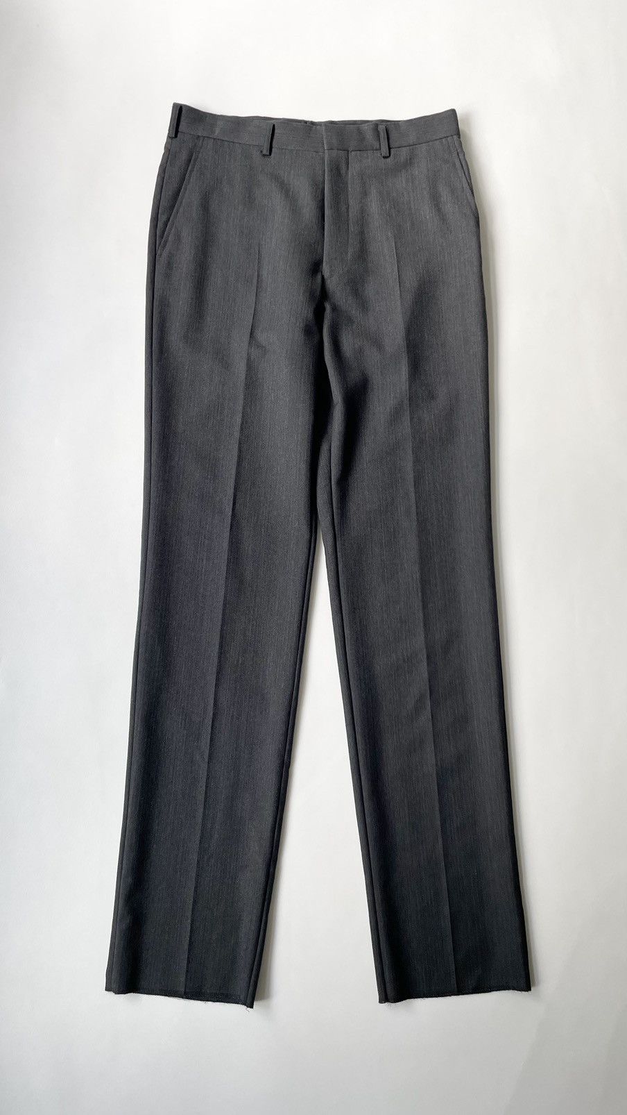 Comme des Garcons A/W 07 Grey Pinstripe Wool Trousers Size US 32 / EU 48 - 16 Thumbnail