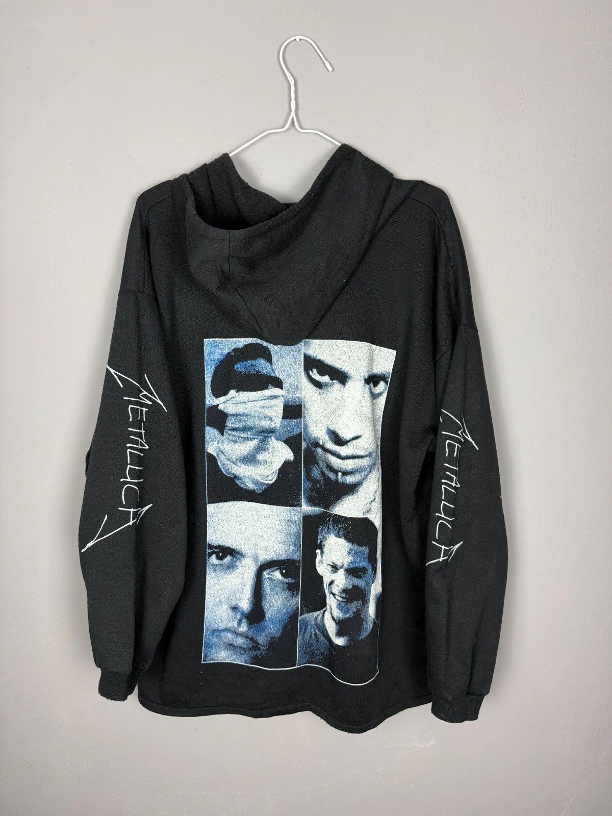 Band Tees Metallica Graphic Hoodie Black Band Style Pullover Size US XL / EU 56 / 4 - 4 Thumbnail