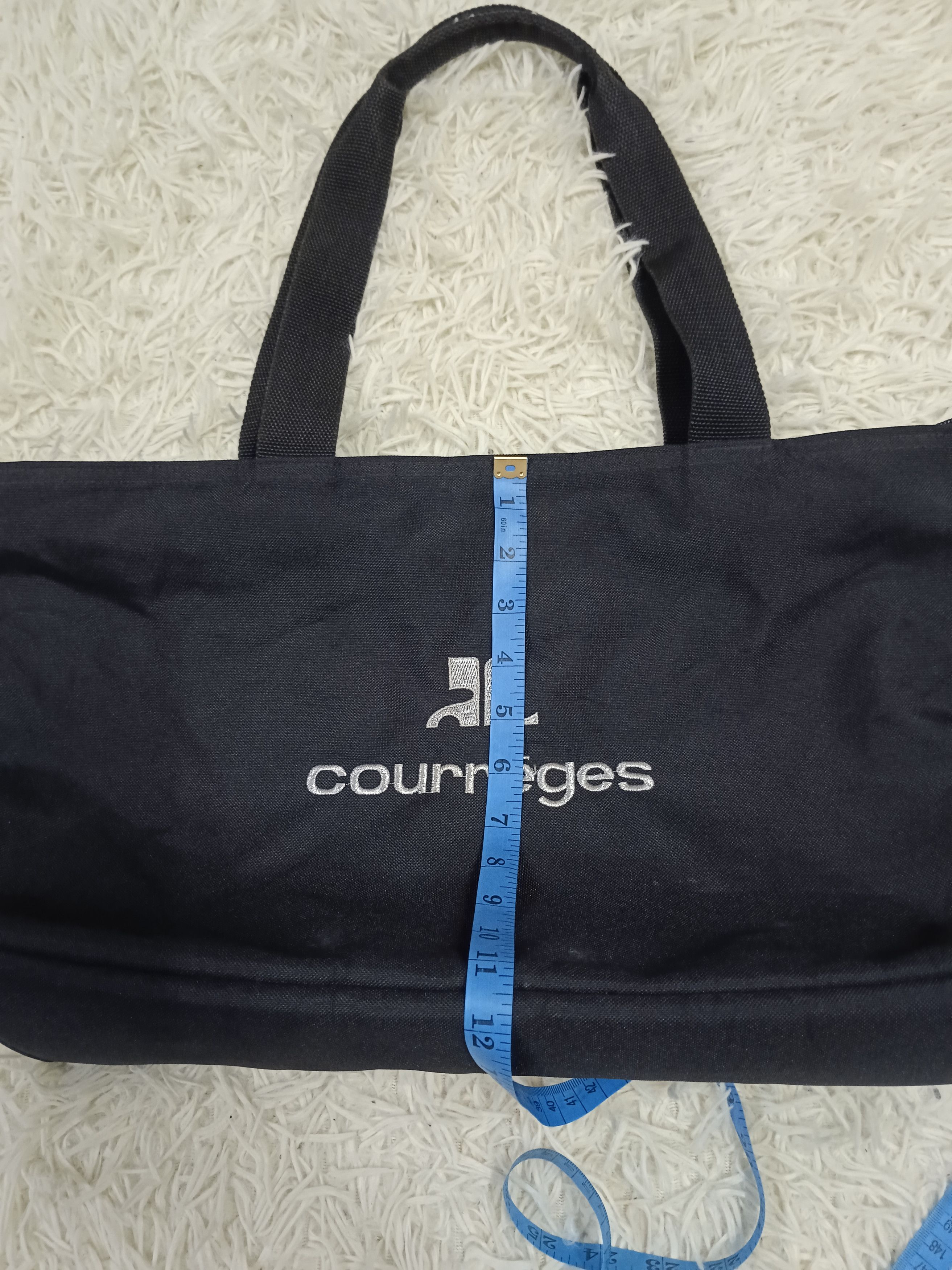 Courreges COURREGES BLACK TOTE BAG Size ONE SIZE - 4 Thumbnail
