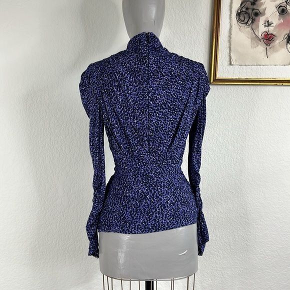 Isabel Marant Isabel Marant Jalford Animal Print Ruched High Neck Jersey T Size M / US 6-8 / IT 42-44 - 7 Thumbnail