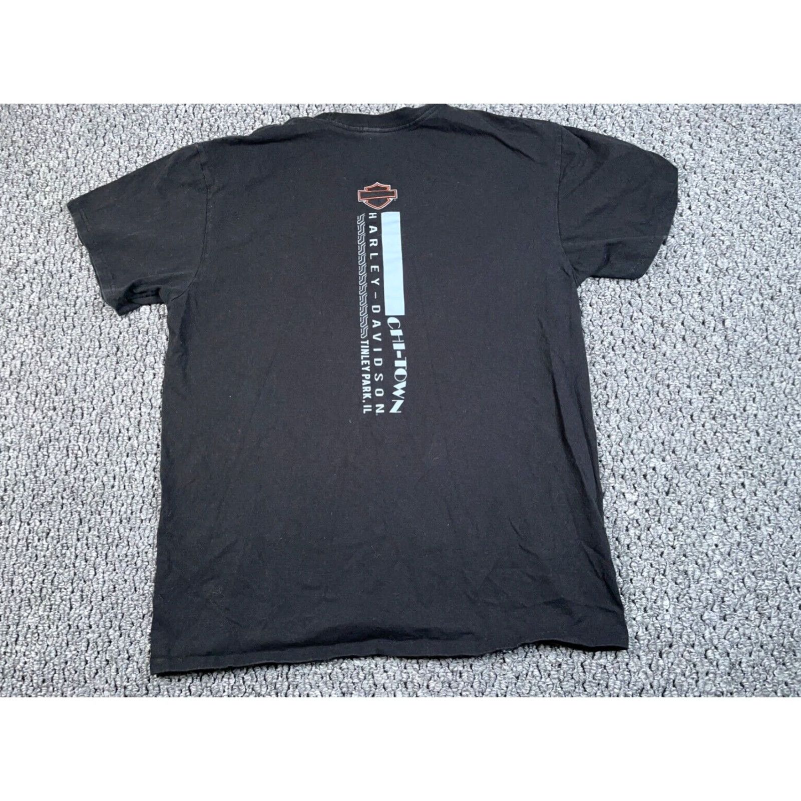 Harley Davidson VINTAGE Harley-Davidson Lion Print T-Shirt Men L Black Chicago 2019 Graphic Print Reg Fit Short Sleeve Crew Neck Size US L / EU 52-54 / 3 - 2 Thumbnail