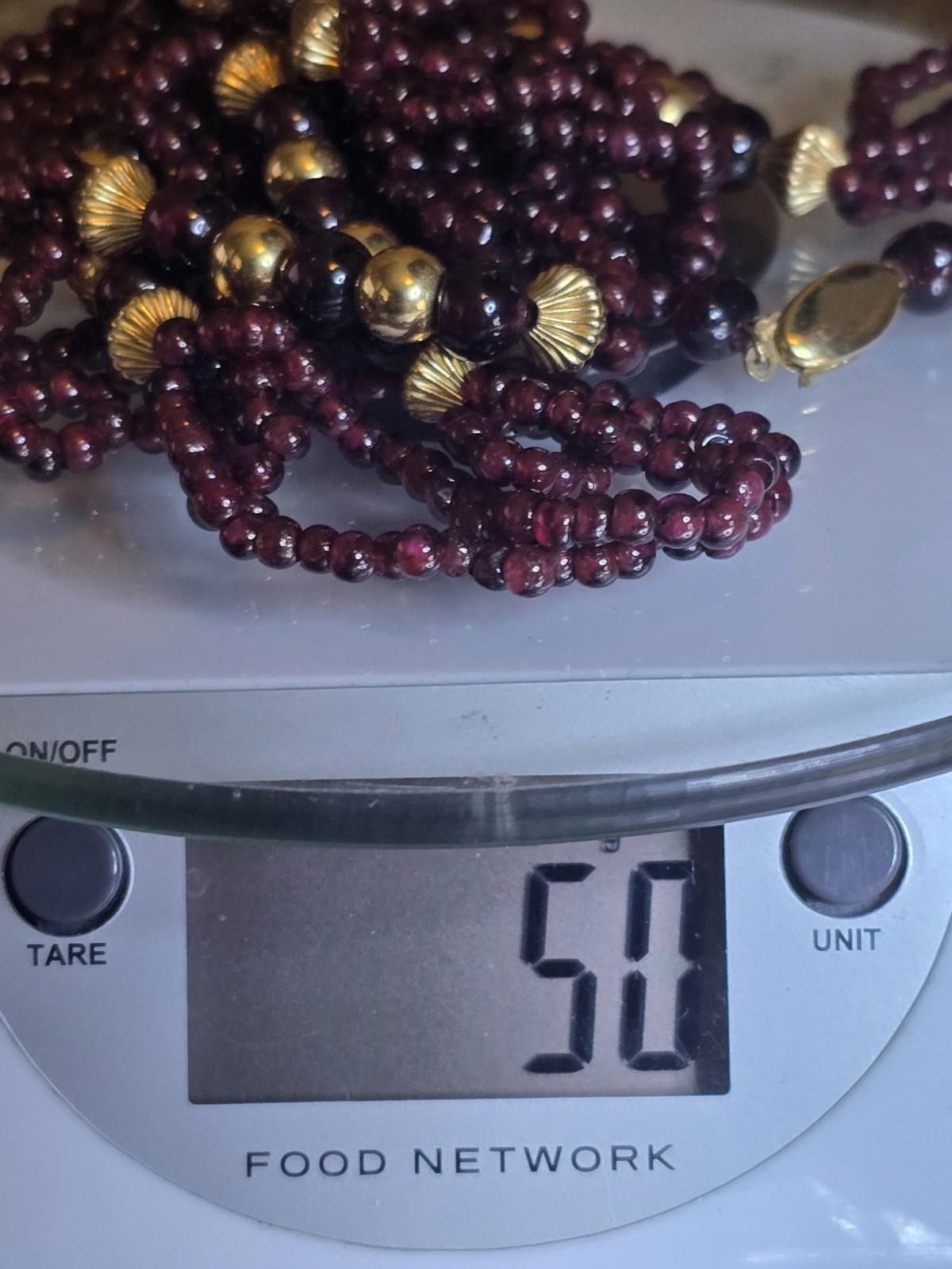 The Unbranded Brand 30" 14k Gold Bead Garnet Necklace 50g Vintage Multi Strand Size ONE SIZE - 6 Thumbnail