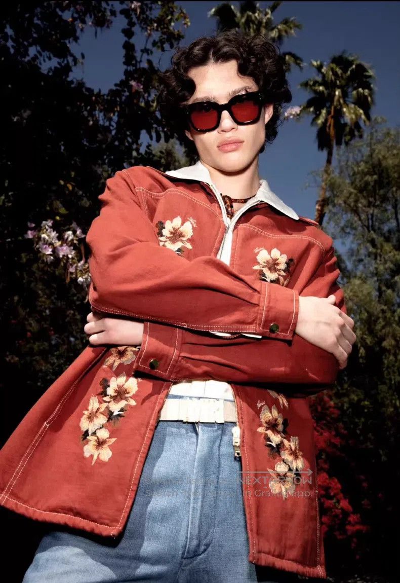 Amiri Amiri Classic hibiscus flower embroidery zip-up jacket siz Size US S / EU 44-46 / 1 - 7 Thumbnail
