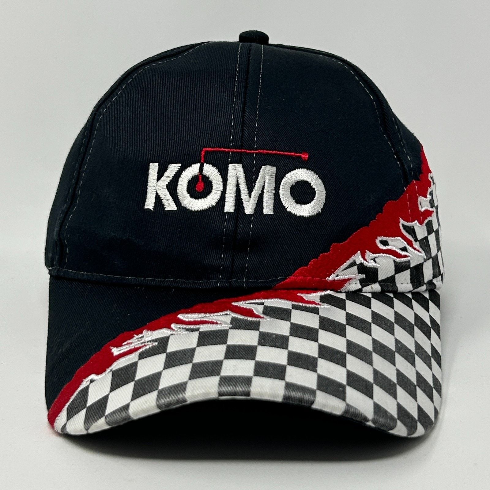 Vintage Vintage 90s Komo Machine Hat Baseball Cap Machinist Black Size ONE SIZE - 1 Thumbnail