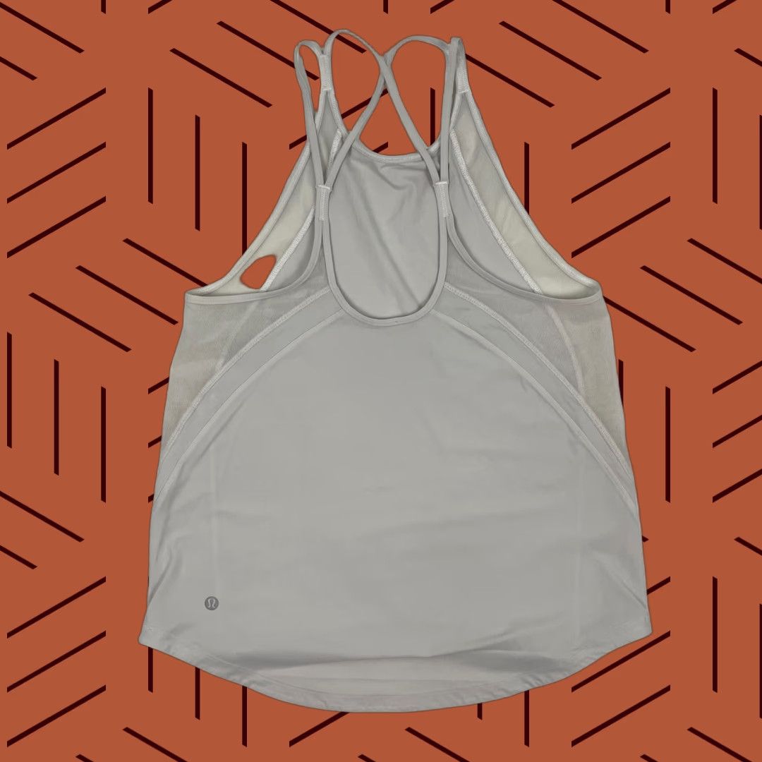 Lululemon Lululemon Sculpt Tank Top Womens 4/6 Gray Lightweight Active Running Gym Yoga Racerback Sleeveless Crew Neck Tank Top Size S / US 4 / IT 40 - 1 Thumbnail