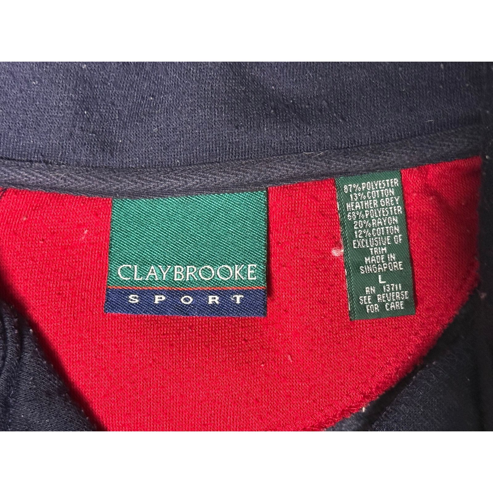 Vintage Vintage Claybrooke Sport Full Zip Snap Up Sweatshirt Large Size US L / EU 52-54 / 3 - 3 Thumbnail