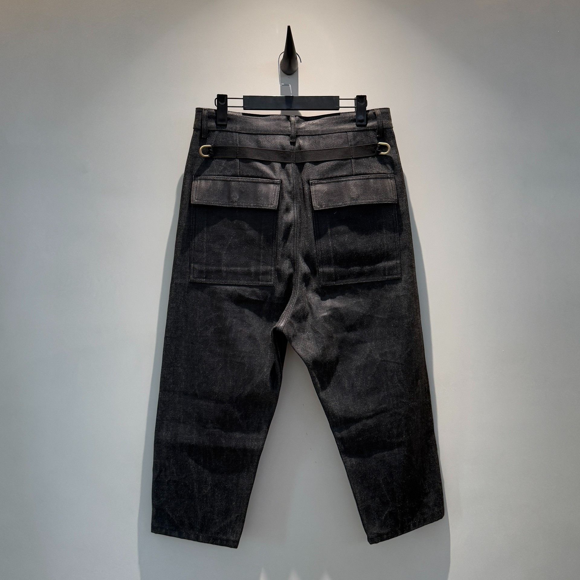 Rick Owens rick owens Denim patchwork cowhide style cropped jeans 2501 Size US 32 / EU 48 - 5 Thumbnail