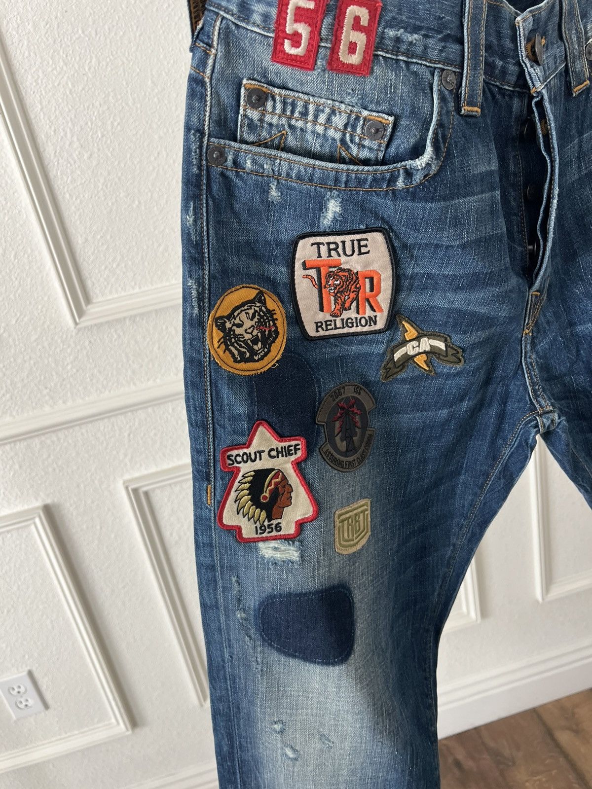 True Religion True religion denim patchwork jeans Size US 36 / EU 52 - 5 Thumbnail