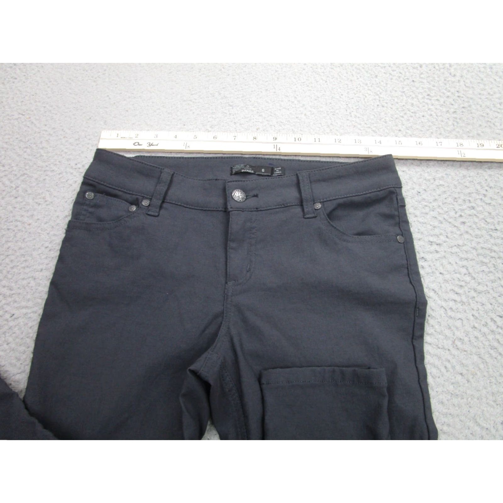 Prana Prana Pants Womens 6 Gray Brenna Skinny Stretch Camp Hike Outdoor w4118rg15 Size 28" / US 6 / IT 42 - 3 Thumbnail