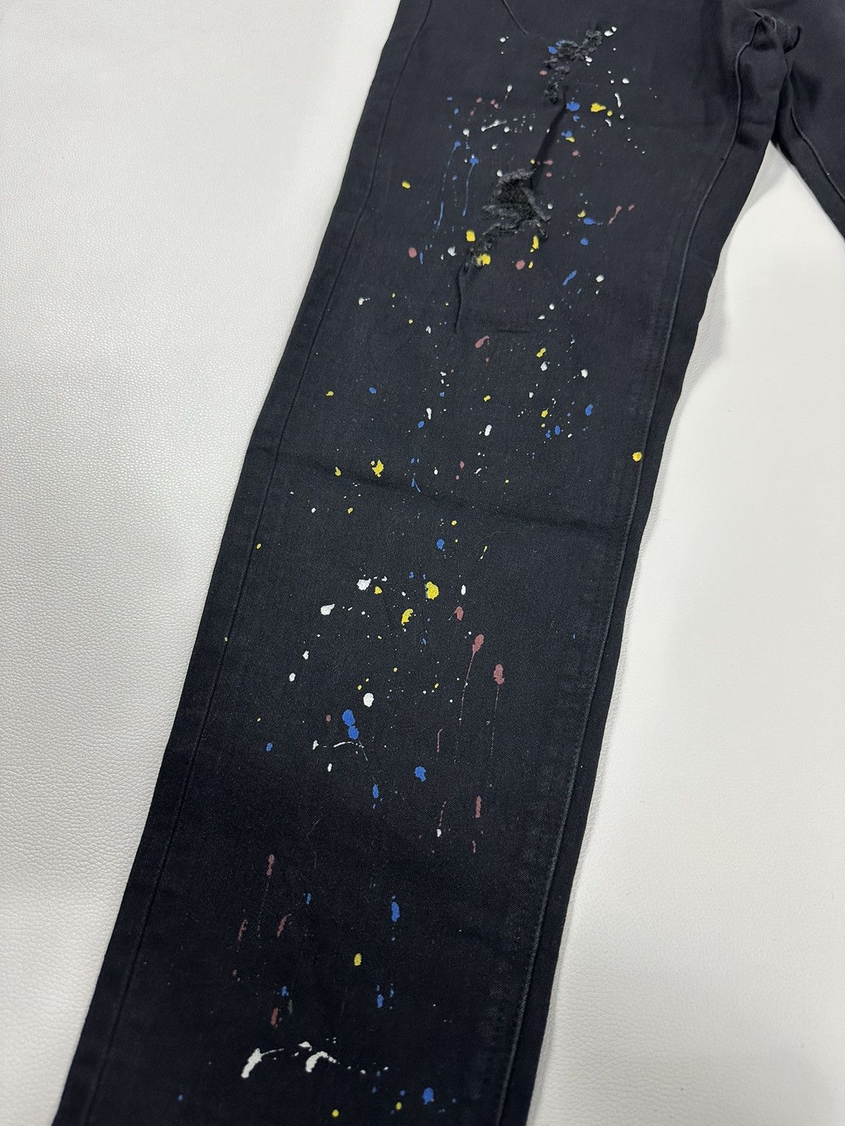 Number (N)ine Number Nine Distressed Painter Skinny Jeans Denim Pants Size US 32 / EU 48 - 2 Thumbnail
