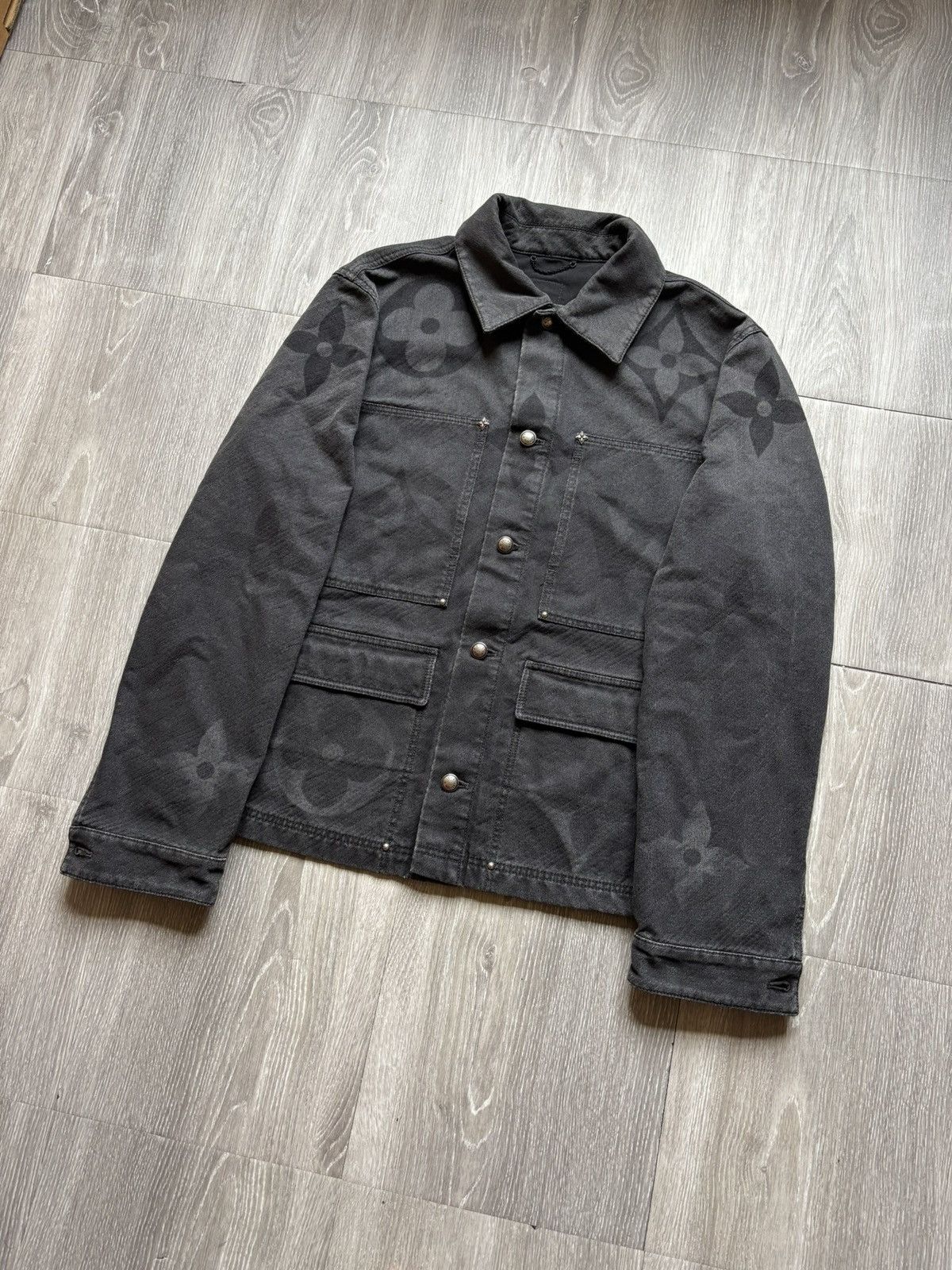 Louis Vuitton Louis Vuitton Monogram Denim Blouson Jacket Size US XL / EU 56 / 4 - 7 Thumbnail