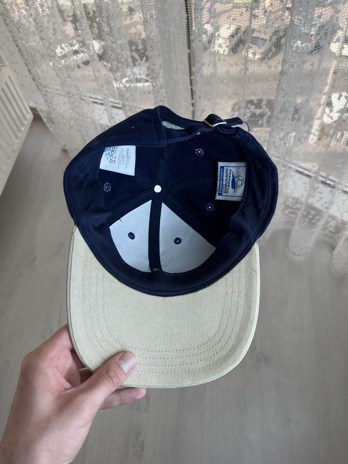 Adidas × Vintage Adidas 1998 France Football World Cup Hat Cap Soccer 90s Size ONE SIZE - 5 Thumbnail
