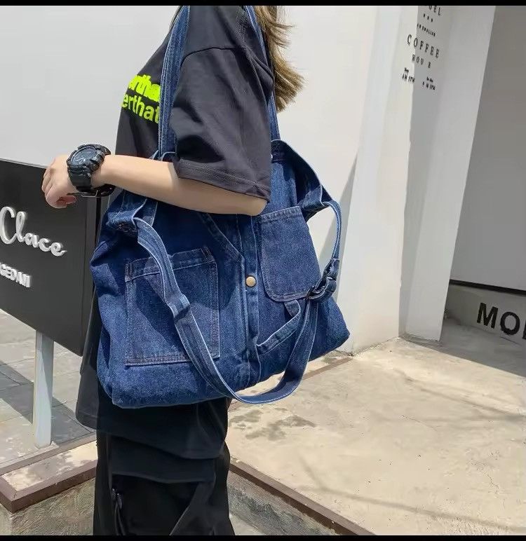 Japanese Brand Denim Casual Shoulder Bag Size ONE SIZE - 2 Thumbnail